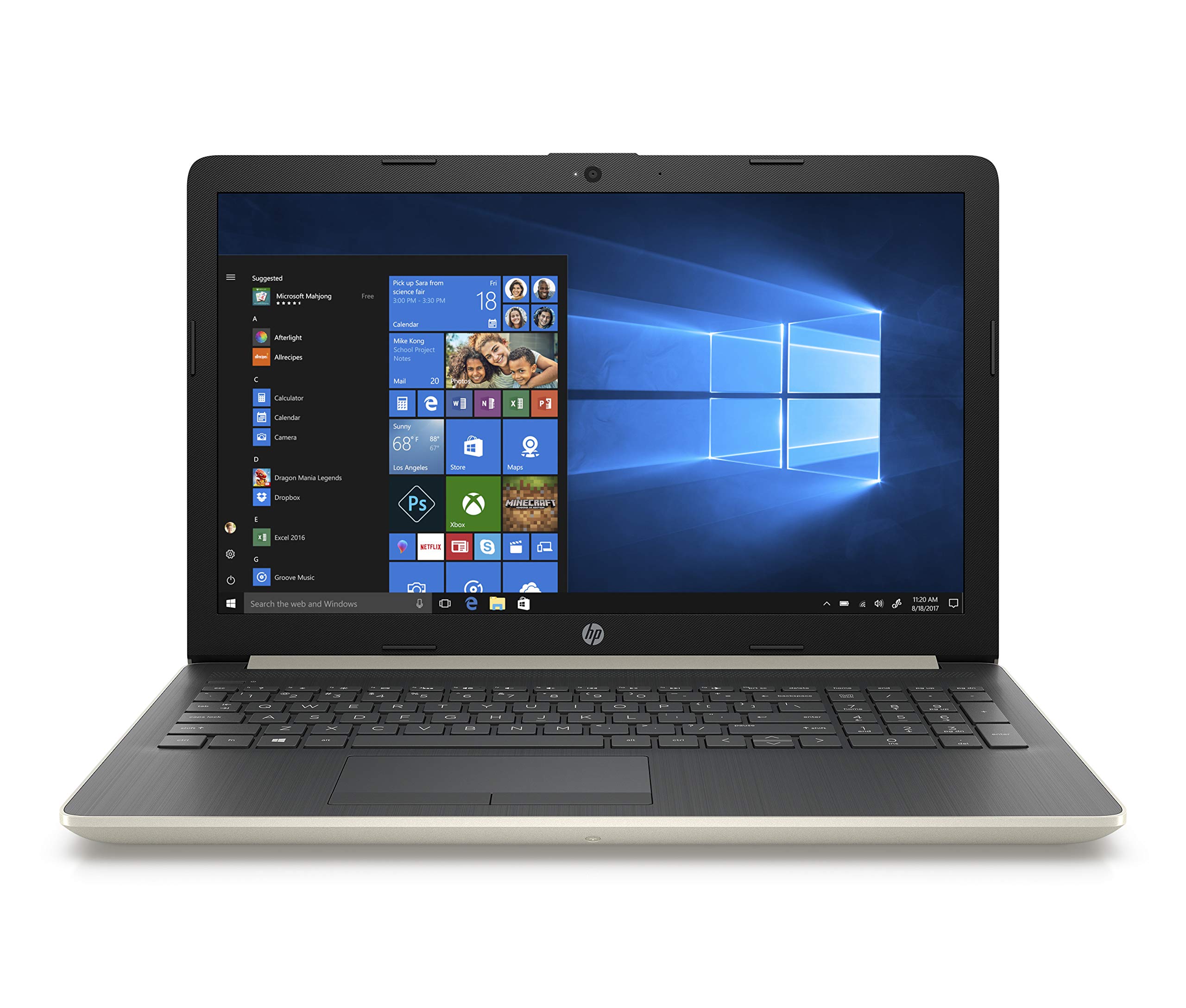 HP 15-db0997na 15.6-Inch Laptop - (Gold) (AMD 2200U, 4 GB RAM, 1